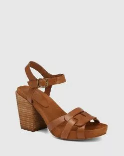 Wittner Caliko Leather Block Heel Sandals Tan -Sandals Sales Shop http3A2F2Fstatic.theiconic.com .au2Fp2Fwittner 5335 5648941 2