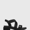 Wittner Lively Leather Strappy Sandals Black