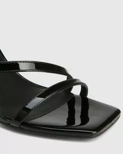 Wittner Raychie Patent Leather Angular Heel Sandals Black -Sandals Sales Shop http3A2F2Fstatic.theiconic.com .au2Fp2Fwittner 6197 7606931 3