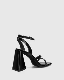 Wittner Raychie Patent Leather Angular Heel Sandals Black -Sandals Sales Shop http3A2F2Fstatic.theiconic.com .au2Fp2Fwittner 6199 7606931 4