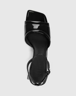 Wittner Krauss Patent Leather Angular Heel Sandals Black -Sandals Sales Shop http3A2F2Fstatic.theiconic.com .au2Fp2Fwittner 6228 2346931 5