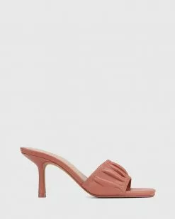 Wittner Caitlyn Leather Stiletto Heel Sandals Pink