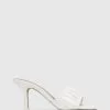 Wittner Caitlyn Leather Stiletto Heel Sandals White
