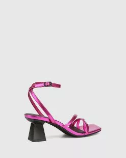 Wittner Kaiya Leather Strappy Sculptured Heel Sandals Metallic -Sandals Sales Shop http3A2F2Fstatic.theiconic.com .au2Fp2Fwittner 6964 6537241 4