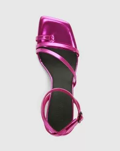 Wittner Kaiya Leather Strappy Sculptured Heel Sandals Metallic -Sandals Sales Shop http3A2F2Fstatic.theiconic.com .au2Fp2Fwittner 6967 6537241 5