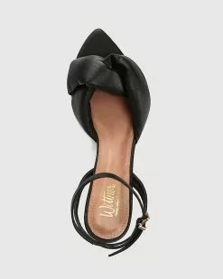 Wittner Visser Leather Round Sculptured Heel Sandals Black -Sandals Sales Shop http3A2F2Fstatic.theiconic.com .au2Fp2Fwittner 8204 7734041 5