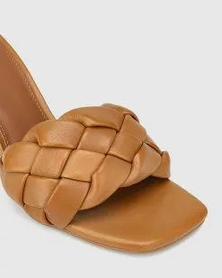 Wittner Combs Woven Leather Stiletto Heel Sandals Tan -Sandals Sales Shop http3A2F2Fstatic.theiconic.com .au2Fp2Fwittner 8626 9944521 3