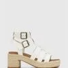 Wittner Kirra Leather Strappy Sandals White