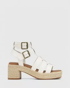 Wittner Kirra Leather Strappy Sandals White