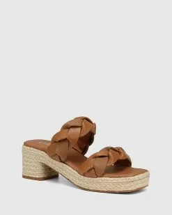 Wittner Kimber Leather Espadrille Slides Tan -Sandals Sales Shop http3A2F2Fstatic.theiconic.com .au2Fp2Fwittner 9630 0565941 2