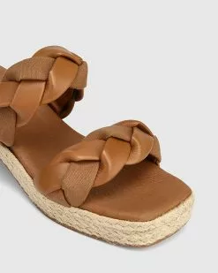 Wittner Kimber Leather Espadrille Slides Tan -Sandals Sales Shop http3A2F2Fstatic.theiconic.com .au2Fp2Fwittner 9632 0565941 3