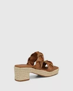 Wittner Kimber Leather Espadrille Slides Tan -Sandals Sales Shop http3A2F2Fstatic.theiconic.com .au2Fp2Fwittner 9634 0565941 4