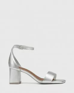 Wittner Karamo Block Heel Sandals Metallic