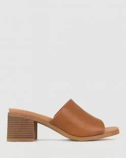 Zeroe Posey 2 Block Heel Sandals Tan