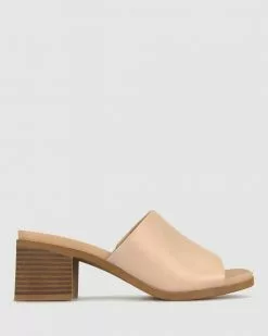 Zeroe Posey 2 Block Heel Sandals Latte