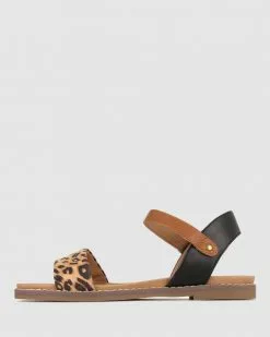 Zeroe Wide Fit Atlas Footbed Sandals Black/Tan -Sandals Sales Shop http3A2F2Fstatic.theiconic.com .au2Fp2Fzeroe 0381 5426931 3