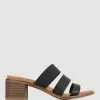 Zeroe Wide Fit Leelo Mules Black