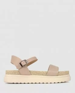 Zeroe Remy Comfort Footbed Sandals Latte