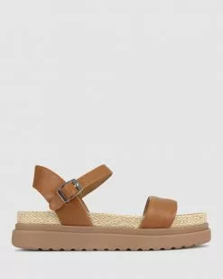 Zeroe Remy Comfort Footbed Sandals Tan