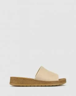 Zeroe Rush Comfort Mule Sandals Latte