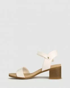 Zeroe Raegan Footbed Block Heel Sandals White -Sandals Sales Shop http3A2F2Fstatic.theiconic.com .au2Fp2Fzeroe 4494 2916511 3