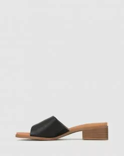 Zeroe Clover Recycled Block Heel Sandals Black -Sandals Sales Shop http3A2F2Fstatic.theiconic.com .au2Fp2Fzeroe 4582 5884441 3