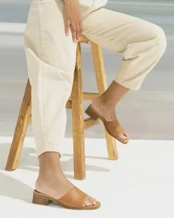 Zeroe Clover Recycled Block Heel Sandals Tan -Sandals Sales Shop http3A2F2Fstatic.theiconic.com .au2Fp2Fzeroe 4625 6884441 5