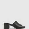 Zeroe Posey 2 Block Heel Sandals Black