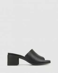 Zeroe Posey 2 Block Heel Sandals Black