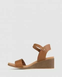 Zeroe Elwood Sandal Wedges Tan -Sandals Sales Shop http3A2F2Fstatic.theiconic.com .au2Fp2Fzeroe 7279 2681931 3