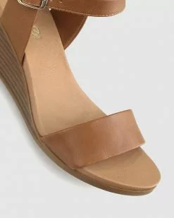 Zeroe Elwood Sandal Wedges Tan -Sandals Sales Shop http3A2F2Fstatic.theiconic.com .au2Fp2Fzeroe 7285 2681931 4