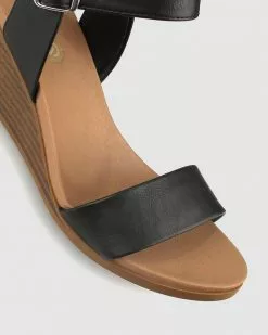 Zeroe Elwood Sandal Wedges Black -Sandals Sales Shop http3A2F2Fstatic.theiconic.com .au2Fp2Fzeroe 7314 3681931 4
