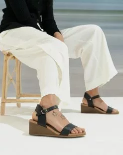 Zeroe Elwood Sandal Wedges Black -Sandals Sales Shop http3A2F2Fstatic.theiconic.com .au2Fp2Fzeroe 7320 3681931 5