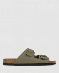 Zeroe Sully Cushioned Footbed Sandals Olive