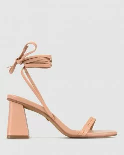 ZU Adele Leg Wrap Sandals Baby Pink