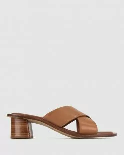ZU Nepal Leather Mules Tan